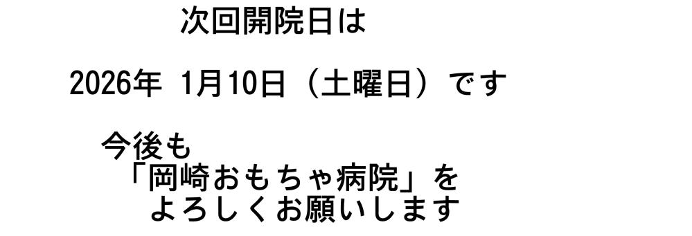 次回開院日
