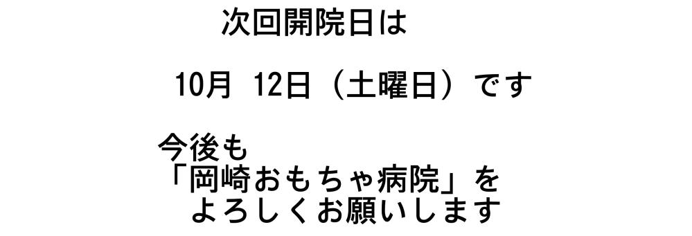 次回開院日