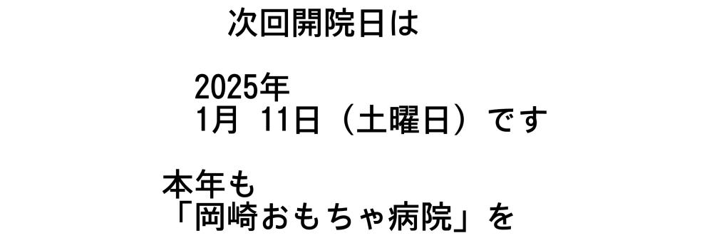 次回開院日